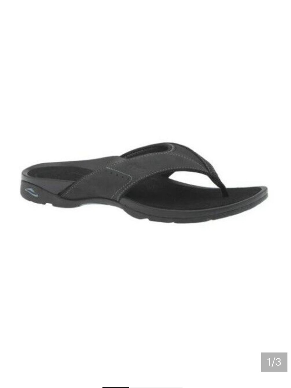 ABEO B.I.O. System Balboa Casual Solid Post Flip Flop Sandals for Women Black